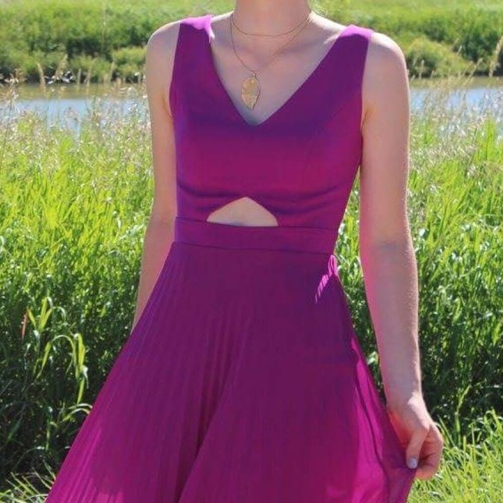 Full-Length Formal Dress, Fuchsia